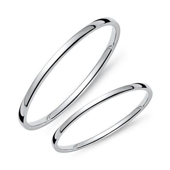 14 quilates alianzas de oro blanco
