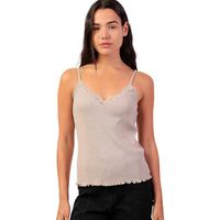 admas camiseta tirantes romantic rib camiseta de tirantes para mujer