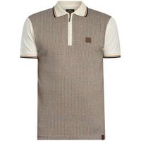 trojan polo polo con panel de cremallera y pata de gallo mini para hombre