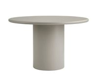 mesa de comedor redonda para 4 personas 120 cm color arena