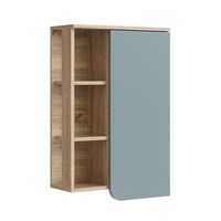 armario de bano karen 50 x 75 cm con puerta y compartimentos abiertos vicco