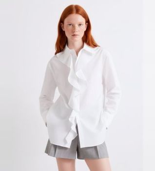 Marella para mujer. 2613111071200 Camisa Mllfalesia blanco (44), Casual, Fiesta, Algodón, Clásico, Manga larga