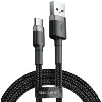 cable usb baseus cafule 05 m usb a a usb c usb 20 negro