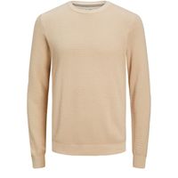 jack  jones jersey 12212816 jjeatlas knit crew neck noos oatmeal para hombre