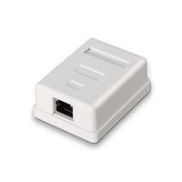 roseta de superficie aisens rj45 cat6 ftp 1 toma blanco