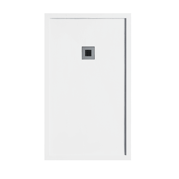 Plato De Ducha Resina Sarin Blanco  80x160 Cm Rejilla Color