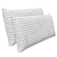 pack 2 almohadas visco carbono - viscoelastica - antiestres - alta calidad - somnia descanso