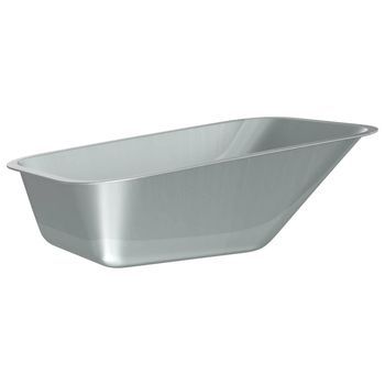 Reemplazo De Bandeja De Carretilla Plateado 88 X 60 X 32 Cm Vidaxl