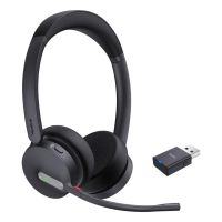 auriculares yealink wh64 hybrid dual teams inalambricos bluetooth oficina negro