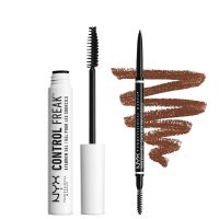 nyx professional makeup tame and define brow duo varios tonos - brunette