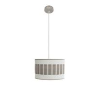 colgante ivanna 1xe27 niquelblanco-madera gris regx30x30 cm