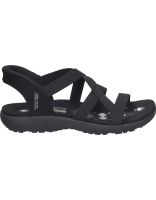 sandalias skechers 163460-bbk negro para mujer 40