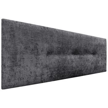 Dhome Cabecero De Lana Natural Con Botones 150x50cm Camas 150 - Gris Oscuro
