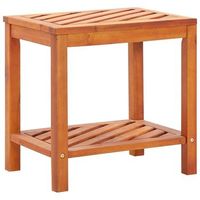 mesa auxiliar de madera maciza acacia 45x33x45 cm vidaxl