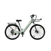 bicicleta electrica urbana velopro c1pro de 250 w 36 v 18 ah verde