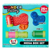 mga entertainment wonder factory never dry dough mega box set pasta para modelar 456 g multicolor 8 piezas
