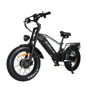 [DIRECTOUE] BAOLUJIE DP2011 Bicicleta eléctrica 48V 20Ah batería 1000W*2 Motores duales Velocidad máxima recomendada 25
