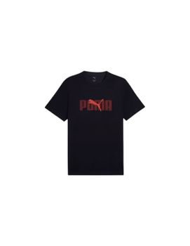 Camiseta Puma Essentials Logo Lab Hombre Negro