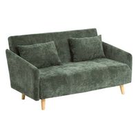sofa cama milo de 2 plazas verde - atmosphera createur dinterieur