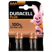 duracell plus pack de pilas alcalinas aaa lr03 15v 4 unidades