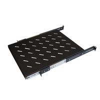 wp 4 mounting ears sliding shelf depth 600 mm black  depth 350 mm wpn-ass-141060-b