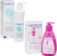 lactacyd higiene intima proteccion 250 ml  gel higiene intima pediatrico 200 ml