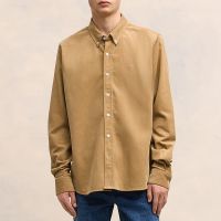 ami cotton-corduroy classic fit shirt - s