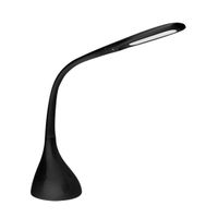 fabrilamp flexo rilke negro 8w 595lm 5000k regintenstactil flexible orientable 45x135x33 cm