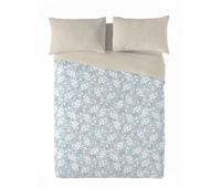 sandal - funda nordica estampada cama 90 - algodon extrasuave - incluye  1 funda de almohada - soft leaves azul