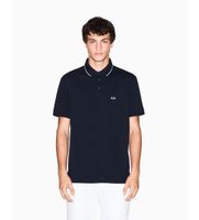 ax armani exchange para hombre xm001289af10363ub101 polo entallado marino xxl casual algodon manga corta