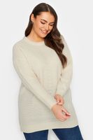 yours jersey de punto crema liso mujer curvy y tallas grandes yours