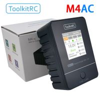 cargador de baterias toolkitrc m4ac 30w 25a con pantalla lcd a color para baterias lipo 2s 3s 4s para drones de carreras rc