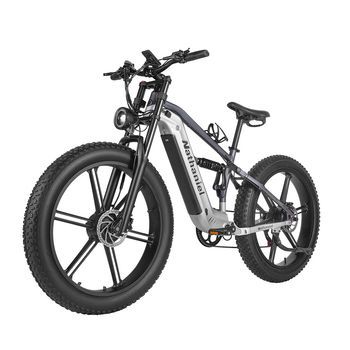 Bicicleta De Montaña Eléctrica Nathaniel Syr09, Motor Dual , Neumáticos Anchos De 26