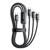 baseus cb000189 cable tipo-c a tipo-ctipo-cip de 60w carga rapida transmision de datos nucleo de cobre estanado linea