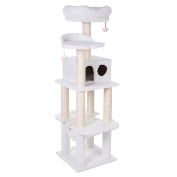 Fluffy II Cat Tree - Wool White