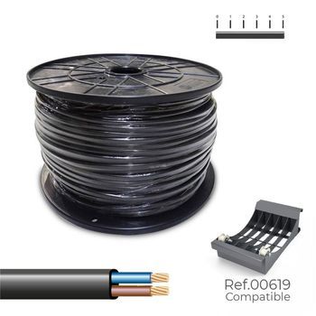 Cable Eléctrico Multi-core Sediles Negro - 2 X 1,5 Mm - 200 M H05vvh2-f