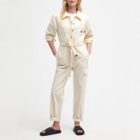 barbour international hamilton denim jumpsuit - uk 8