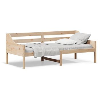 Sofá Cama | Cama Individual | Cama Para Adultos Madera Maciza De Pino 90x200 Cm Cfw91264