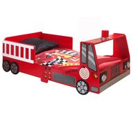 cama infantil auto ksb015 77x147x61 rojo