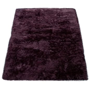 Alfombra de pelo largo Playara violeta 40x60 cm