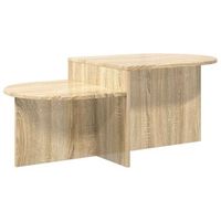 mesa de cafe  mesa de centro roble sonoma 100 x 50 x 40 cm madera de ingenieria