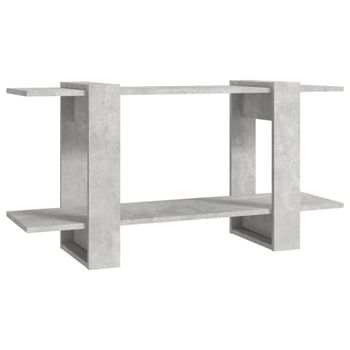 Estantería madera gris hormigón 100x30x51 cm