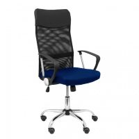 piqueras y crespo gontar silla respaldo malla negro asiento azul