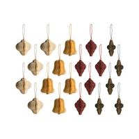 conjunto de 20 adornos navidenos colgantes bolas de navidad para el arbol de papel origami 3d multicolor malselva