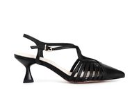 zapato de salon de napa con cruzado black 36