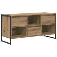 gabinete de tv 100 x 36 x 495 cm roble artisan vidaxl