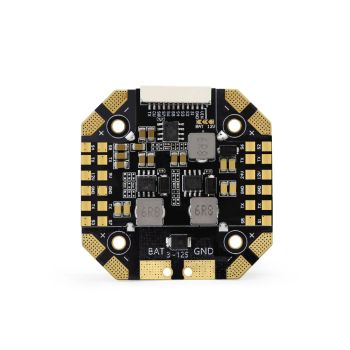 30.5 mm × 30.5 mm HGLRC 100A 8-puerto 12S V2 Tarjeta de cargador con salida dual 5V / 12V para drones RC FPV de carreras