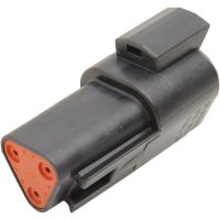 conector de cable electrico carcasa deutsch 3 pines hembra negro