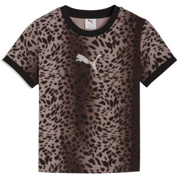 Puma Yellow Camiseta Ess Graphics Leo Luxe para mujer