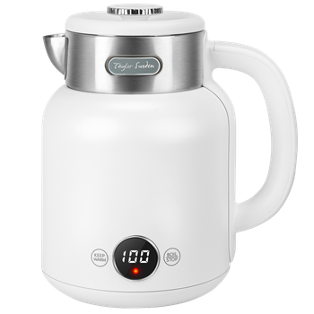 Taylor Swoden Zoey - Hervidor de Agua Retro de Toque Frío, 2200W 1.7L, Doble Pared de Acero Inoxidable, Ajuste de Temperatura, Pantalla LED con Temperatura en Tiempo Real, Mantener Caliente 1 hora